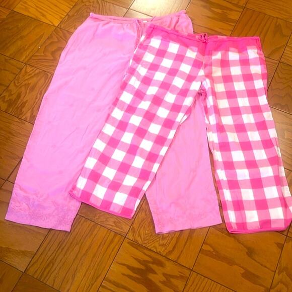 Bundle of two Victoria's Secret size large cotton Casual pajama Pants - Picture 1 of 12